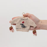 Mini Pigeon Sweater with Mittens Ornament