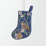 Mini Stocking Partridge Ornament