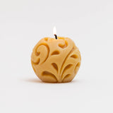 Natural Cast Ball Candle