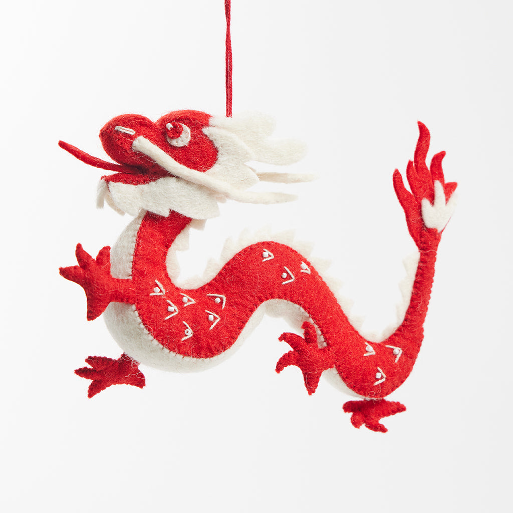 Chinese Red Dragon Ornament