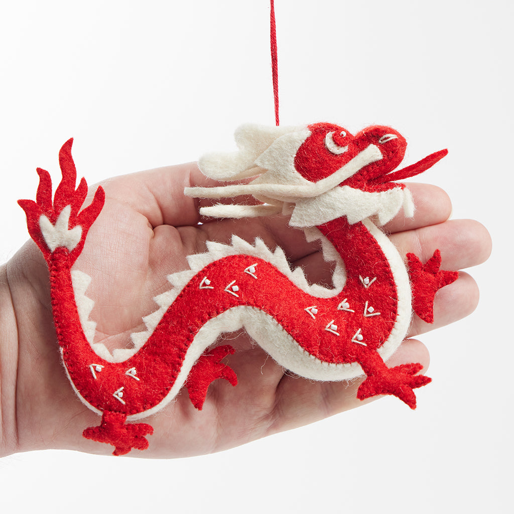 Chinese Red Dragon Ornament