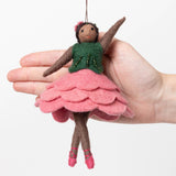 Nutcracker Ballet Flower Ornament - Brown