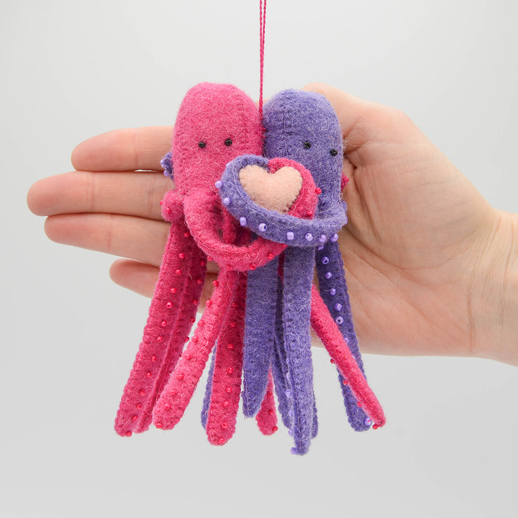 Octopus Couple Ornament