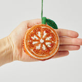 Orange Beaded Ornament
