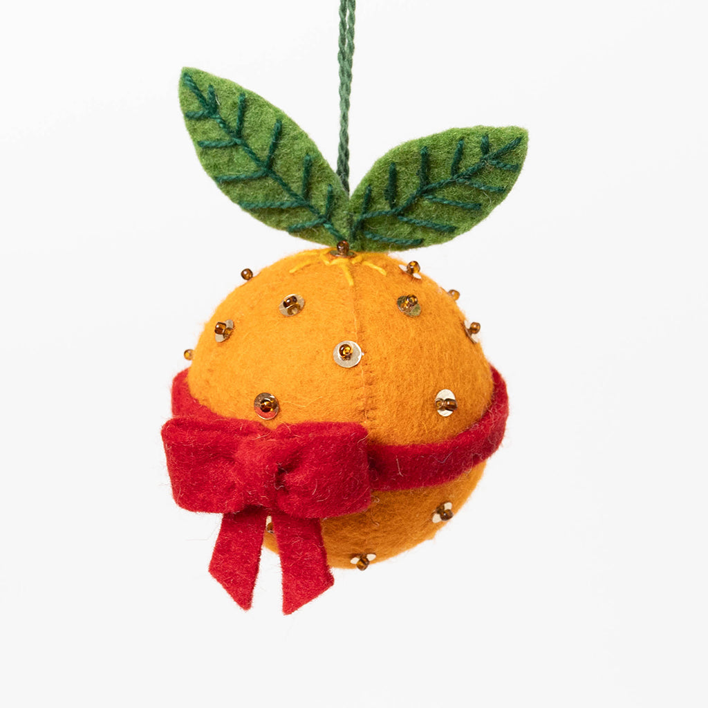 Orange Pomander Ornament