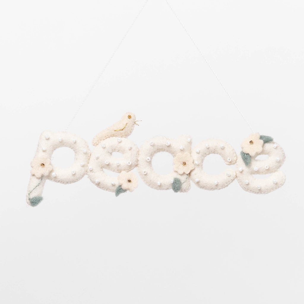 Peace Word Ornament