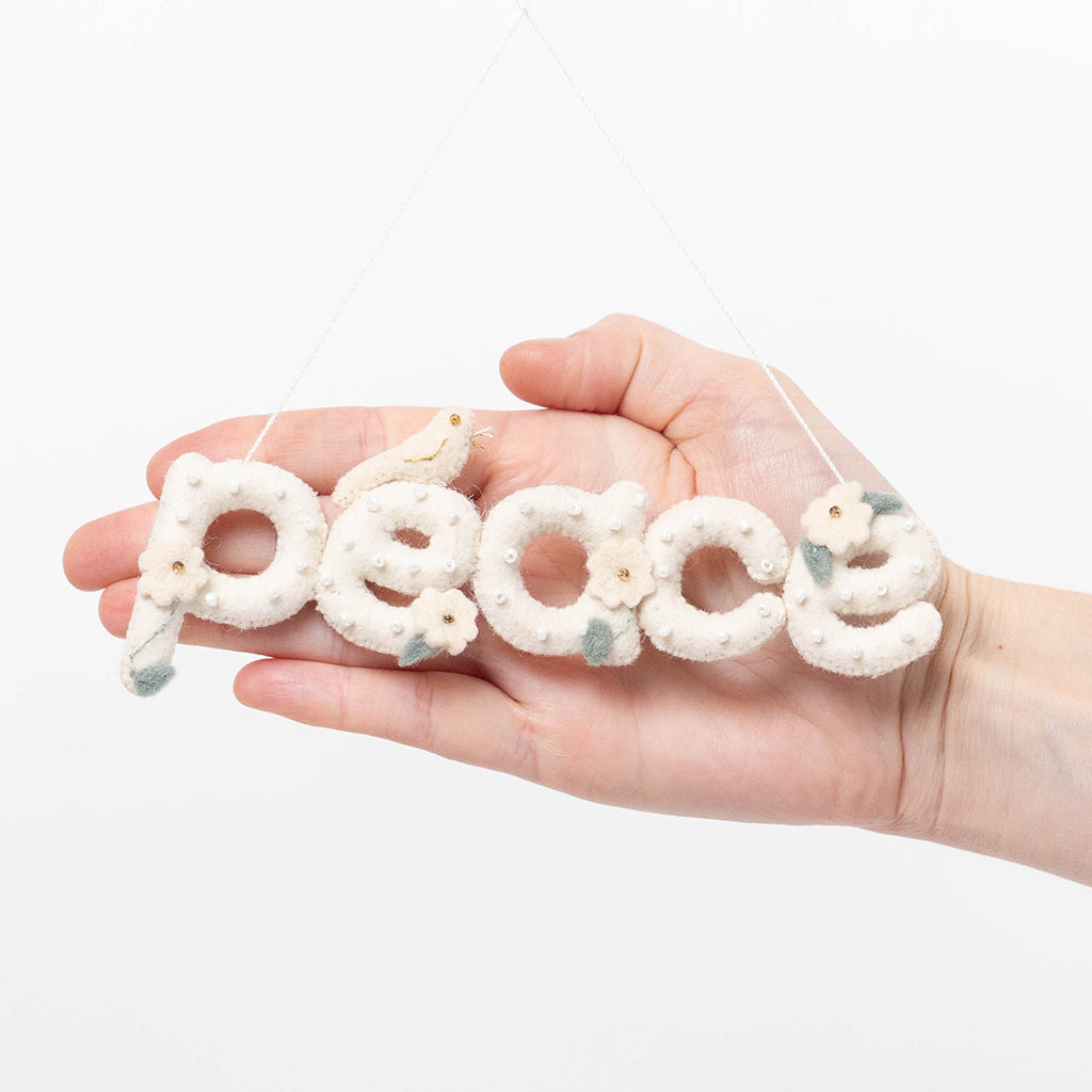 Peace Word Ornament