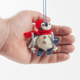 Penguin Skiing Ornament