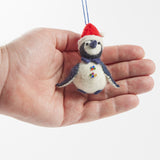 Penguin with Santa Hat Ornament