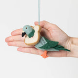 Pigeon with Bread Necklace Ornament