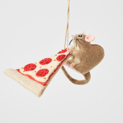 Pizza Rat Ornament