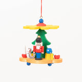 Pyramid Nutcracker Wooden Ornament