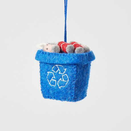 Recycling Bin Ornament
