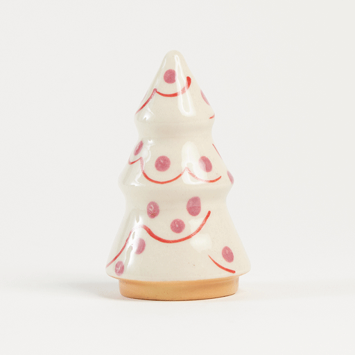 Pink Painted Ceramic Christmas Tree