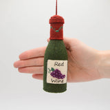 Red Wine Bottle Ornament