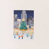 Rockefeller Center Postcard - Christmas At Night