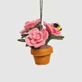 Garden Rose Pot Ornament