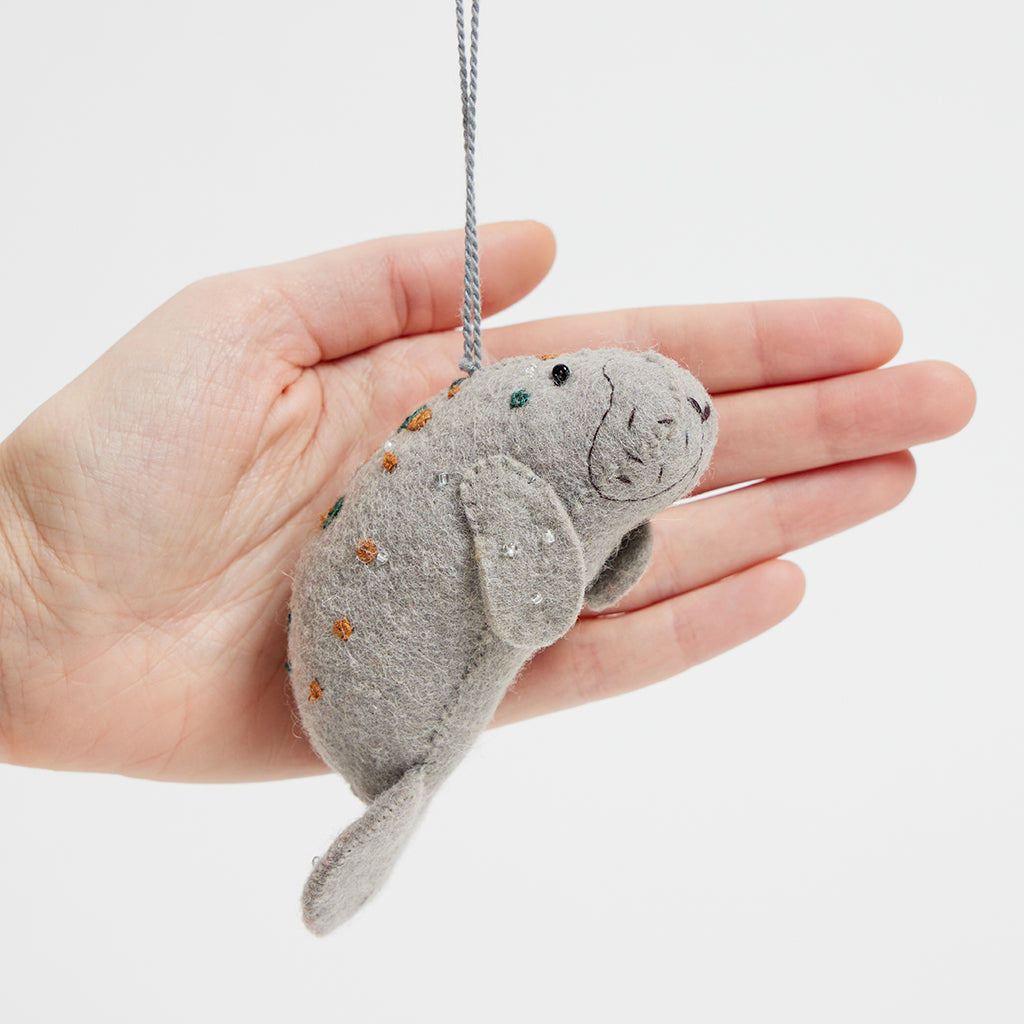 Salt Water Bay Manatee Ornament