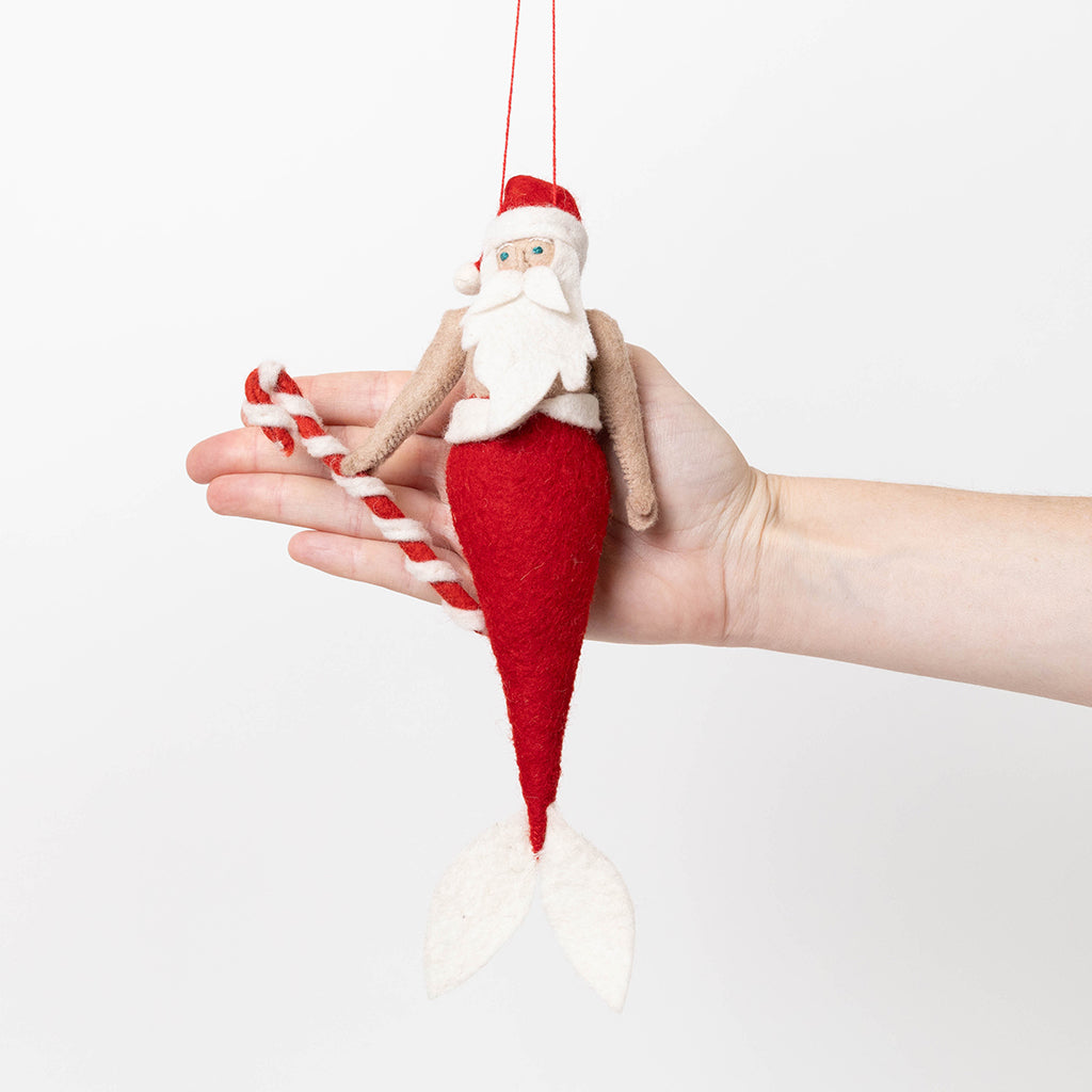 Santa Merman Ornament