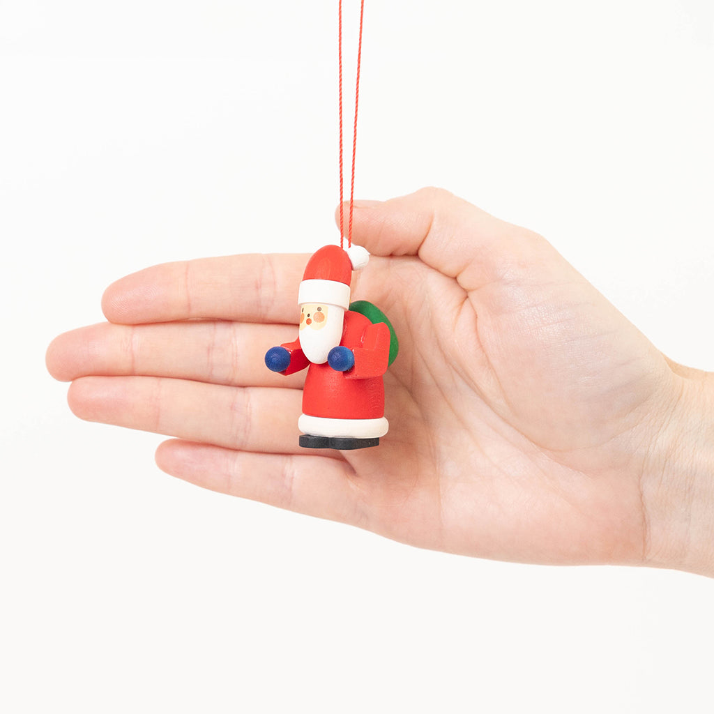 Santa Wooden Ornament