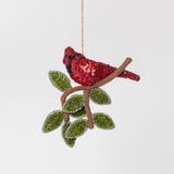 Northern Cardinal Beaded Ornament