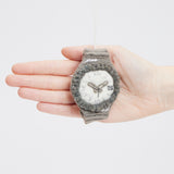 Silver Watch Timepiece Ornament