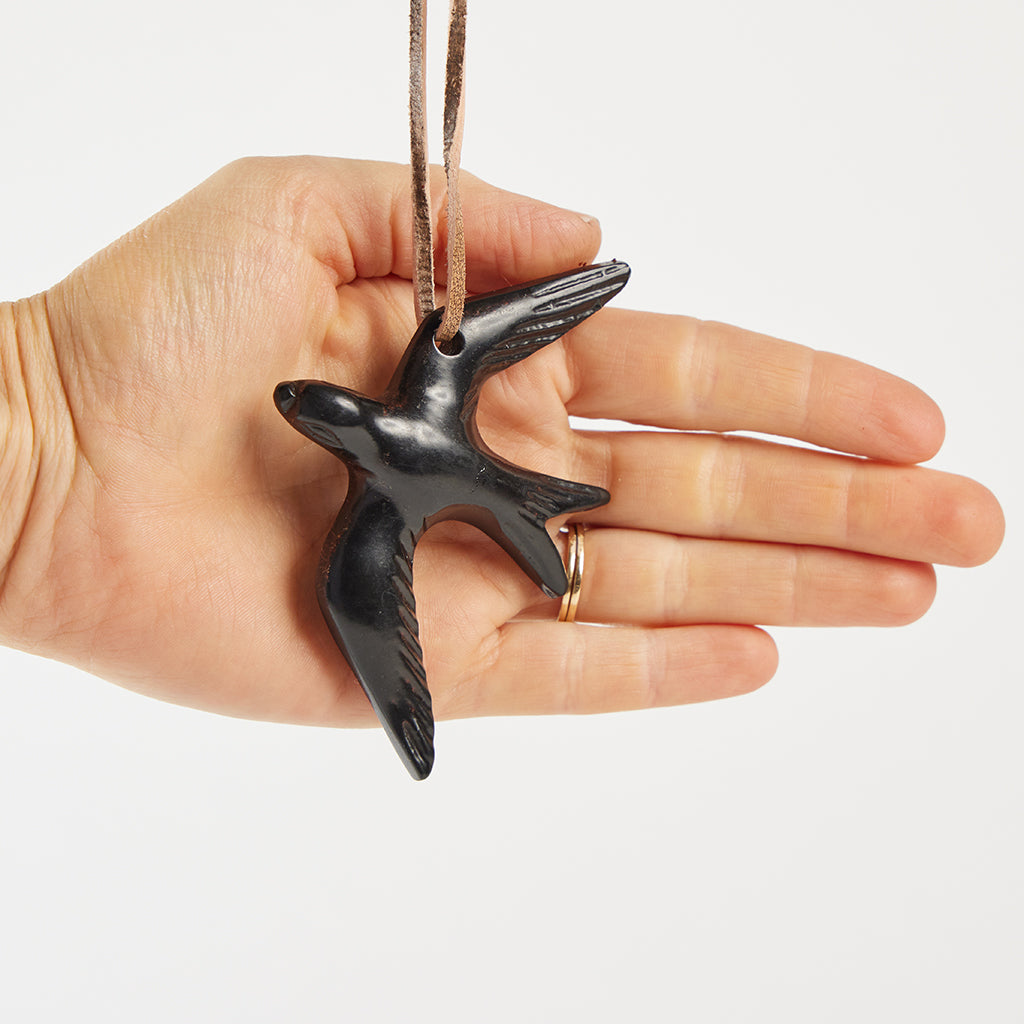 Small Swallow Ornament - Bronze