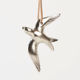 Small Swallow Ornament - Pewter