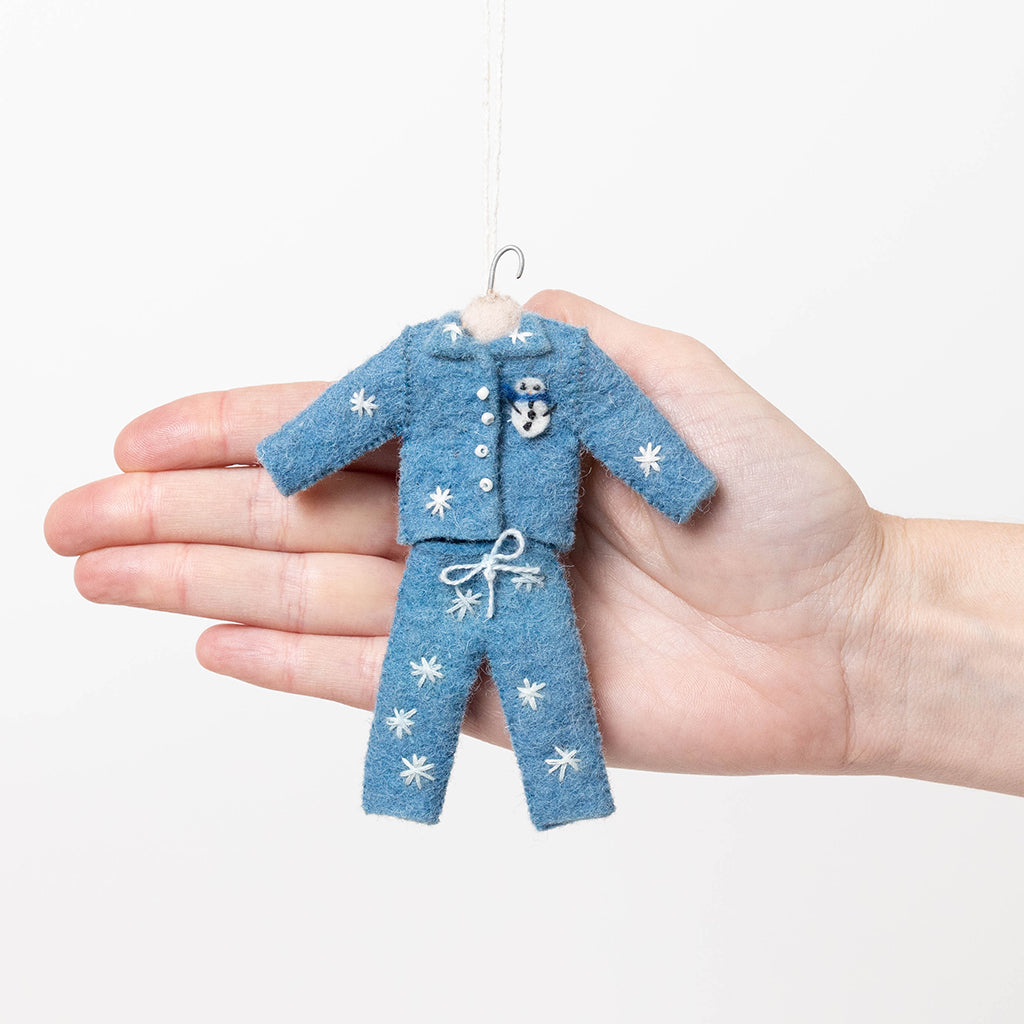 Snowman Pajamas Ornament