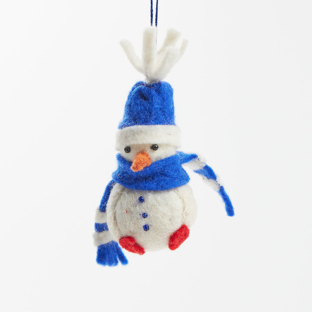 Bundled Up Snowman Ornament