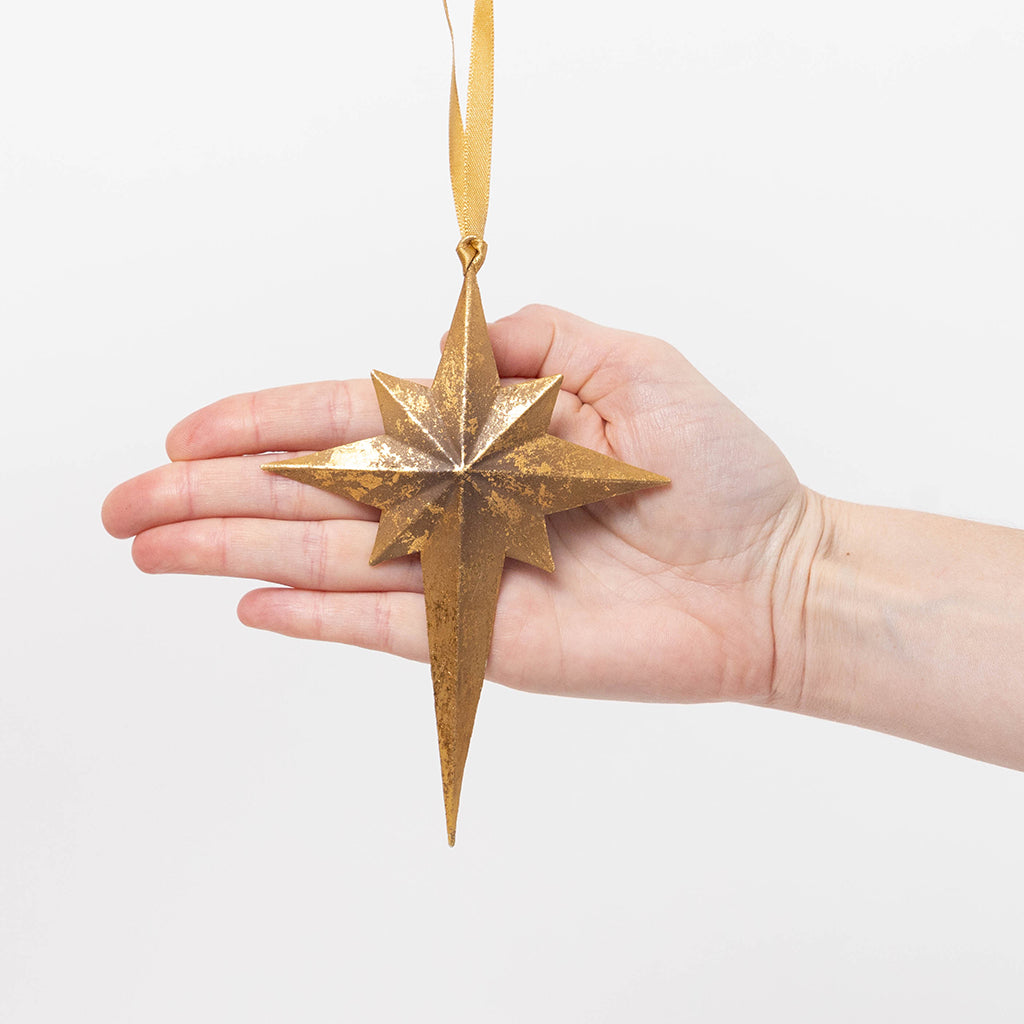 Star of Bethlehem Metal Ornament