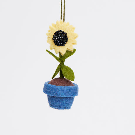 Sunflower Pot Ornament