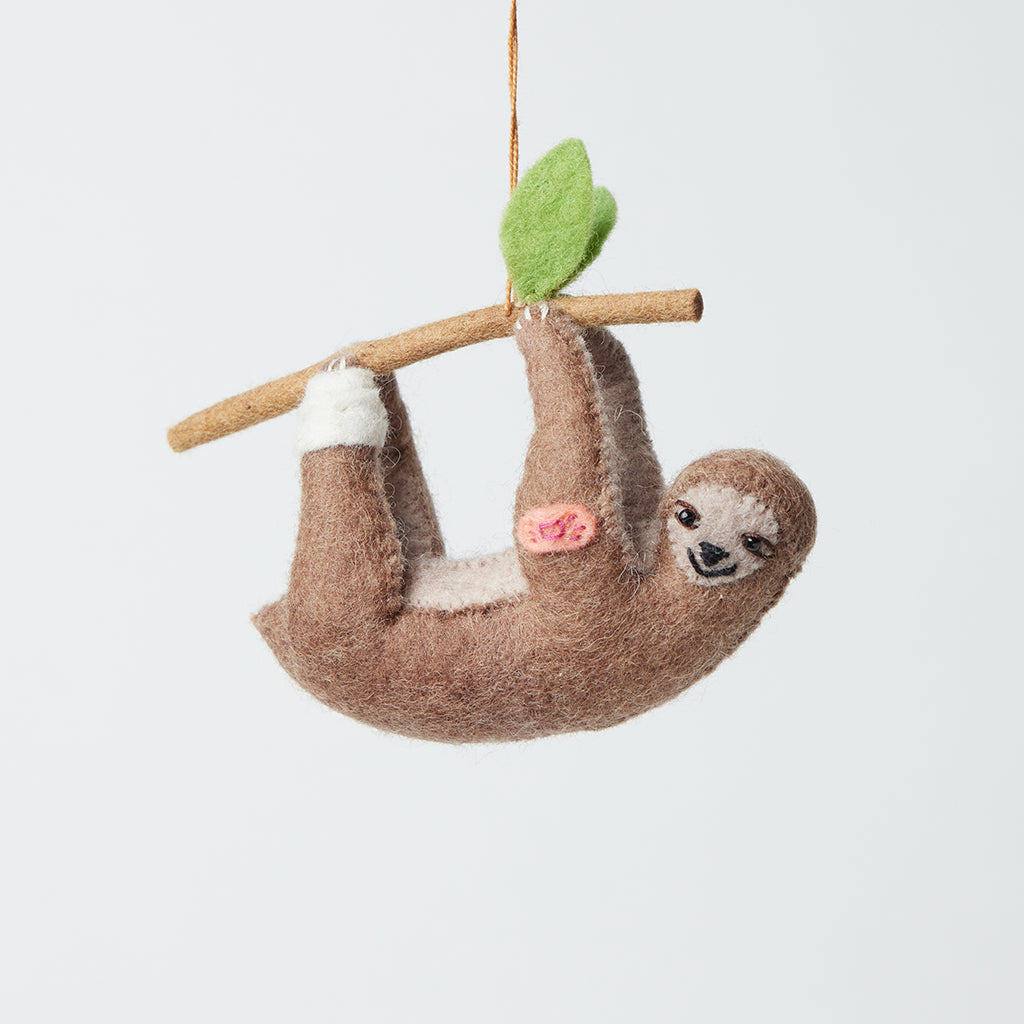 Take it Slow Sloth Ornament
