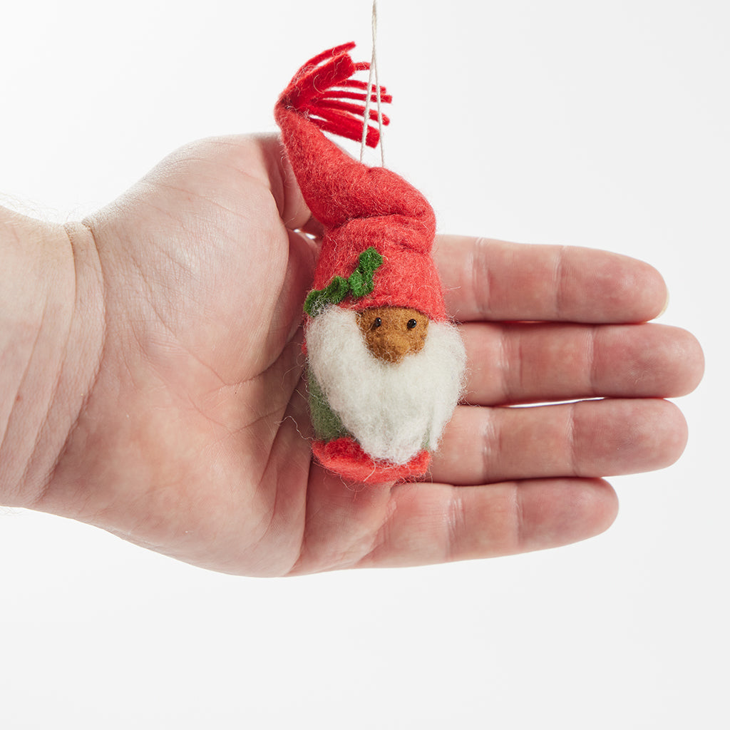 Touch of Holly Gnome Ornament