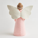 Touch of Pink Star Angel Tree Topper - Light