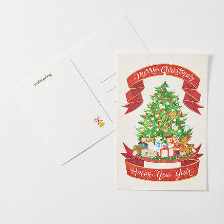 Merry Christmas Banner Postcard