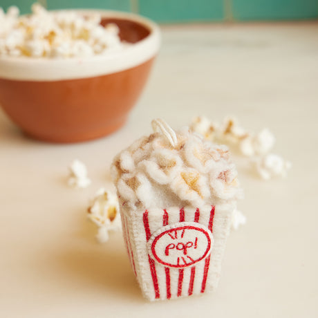 Movie Night Popcorn Ornament