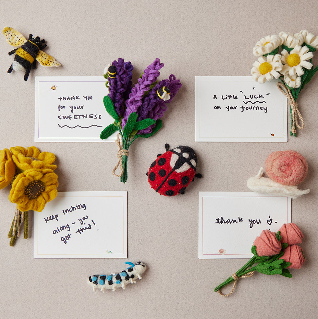 Flower Friends Notecard Set of 4