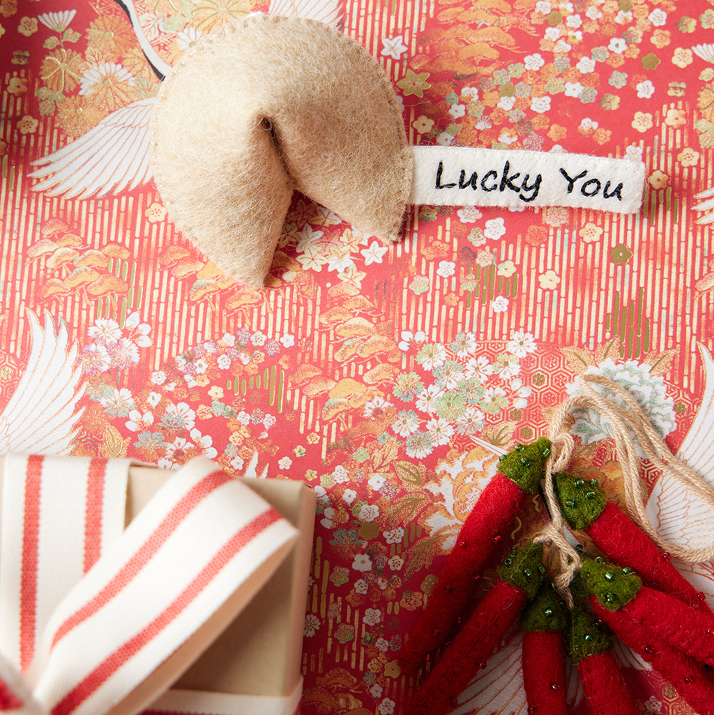 Lucky You Fortune Cookie Ornament