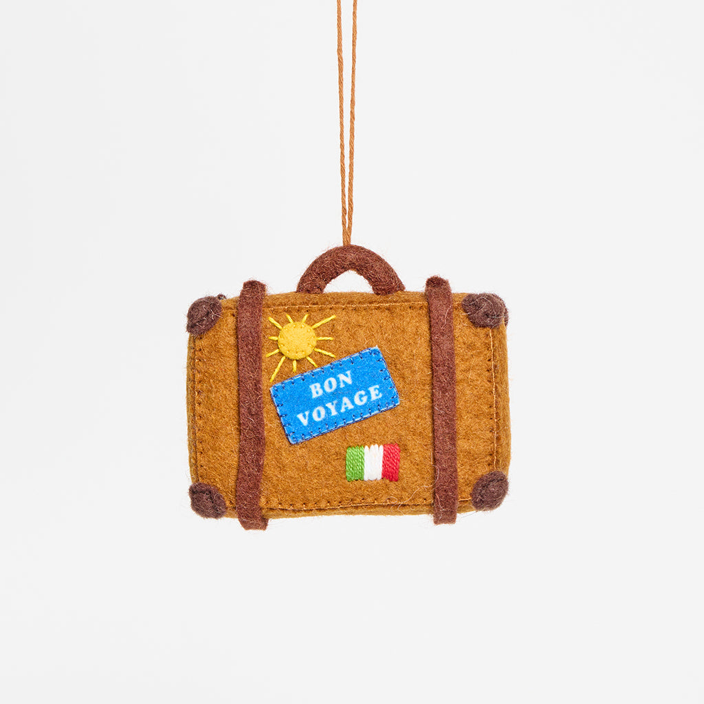 Wanderlust Suitcase Ornament