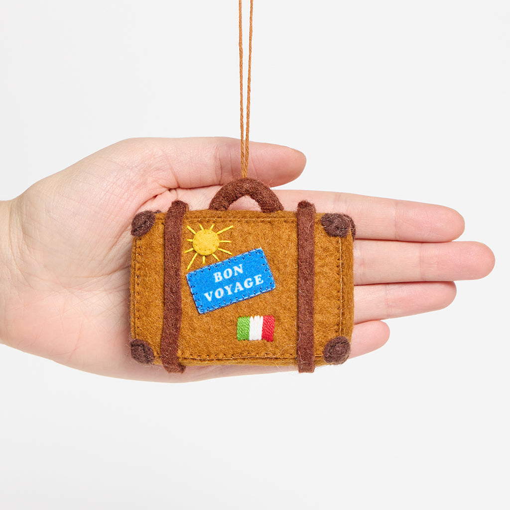 Wanderlust Suitcase Ornament