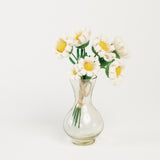 White Daisy Flower Bouquet with Vase