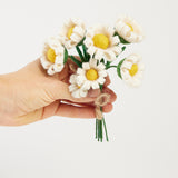 White Daisy Flower Bouquet with Vase