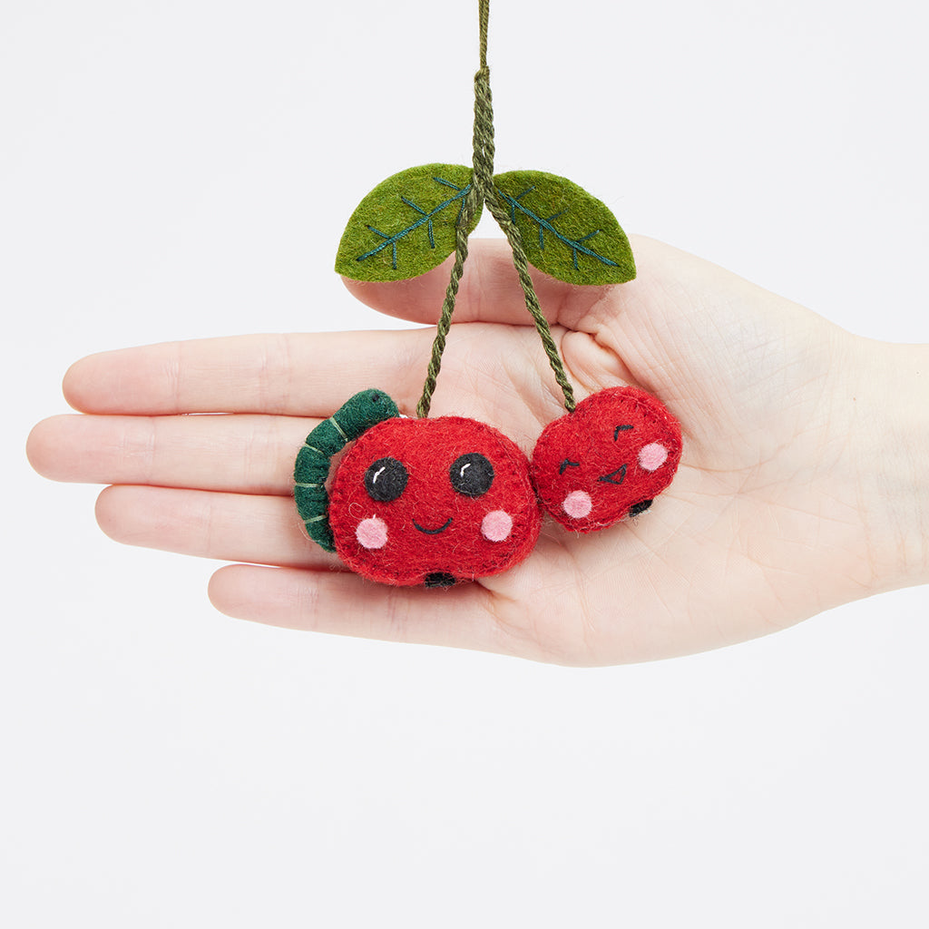 You and Me Cherries Ornament