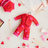 Red Heart Pajamas Ornament