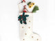 Contemporary Red Winter Pine Stocking