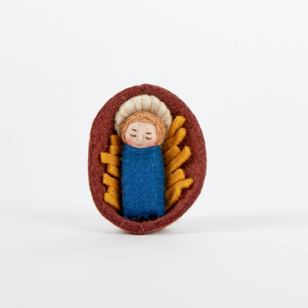 Away in a Manger Baby Jesus Ornament - Light