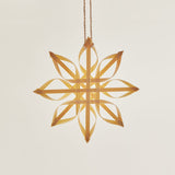 Medium Bamboo Star Natural Ornament