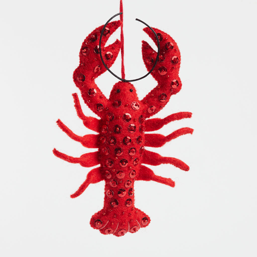 Bejeweled Red Lobster Ornament