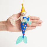 Fishing You A Happy Birthday Mermaid Ornament